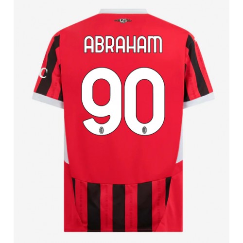 Moški Nogometni dresi AC Milan Tammy Abraham #90 Domači 2024-25 Kratek Rokav